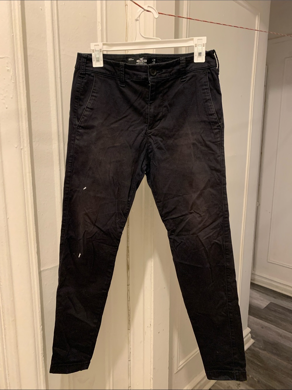 Hollister Men's Super Skinny Chinos - Black size W28 L30